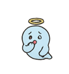 七月の光輪ゴーストちゃん大集合（個別スタンプ：11）