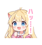 イエロー×ラブリーな女の子スタンプ（個別スタンプ：28）