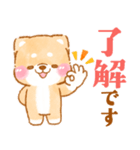 シニアの日常❤️いやしばいぬ❤️柴犬/敬語（個別スタンプ：24）