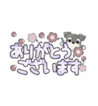 ミニチュアシュナウザー***でか文字（個別スタンプ：6）
