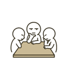 [アレンジ用]スケスケ透明人間の脳内会議（個別スタンプ：6）