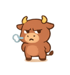 どや顔子ウシ トロ（個別スタンプ：1）