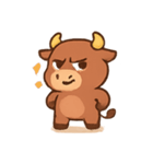 どや顔子ウシ トロ（個別スタンプ：2）