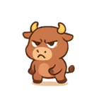 どや顔子ウシ トロ（個別スタンプ：8）