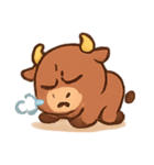 どや顔子ウシ トロ（個別スタンプ：9）