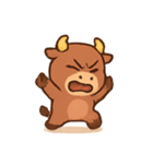 どや顔子ウシ トロ（個別スタンプ：15）