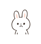 ふわふわうさぎのリアクションパレード（個別スタンプ：3）