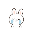 ふわふわうさぎのリアクションパレード（個別スタンプ：4）