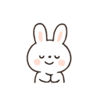 ふわふわうさぎのリアクションパレード（個別スタンプ：5）