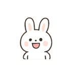 ふわふわうさぎのリアクションパレード（個別スタンプ：7）