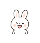 ふわふわうさぎのリアクションパレード（個別スタンプ：12）