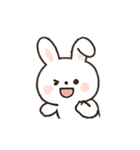 ふわふわうさぎのリアクションパレード（個別スタンプ：18）