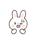 ふわふわうさぎのリアクションパレード（個別スタンプ：21）