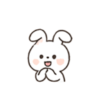 ふわふわうさぎのリアクションパレード（個別スタンプ：24）