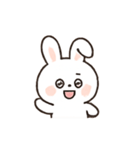 ふわふわうさぎのリアクションパレード（個別スタンプ：25）