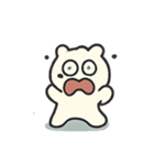 びくびくシロクマ ココ（個別スタンプ：3）