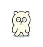 びくびくシロクマ ココ（個別スタンプ：6）