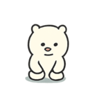 びくびくシロクマ ココ（個別スタンプ：11）