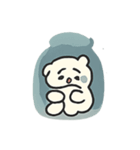 びくびくシロクマ ココ（個別スタンプ：12）