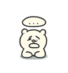 びくびくシロクマ ココ（個別スタンプ：16）