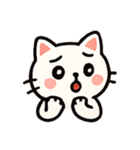 ツンデレ白ネコ ミカ（個別スタンプ：3）