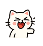 ツンデレ白ネコ ミカ（個別スタンプ：6）