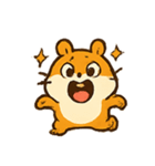 テンパりハムスター ララ（個別スタンプ：1）
