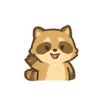 ぽちゃぽちゃアライグマの感情パレード（個別スタンプ：1）
