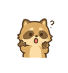 ぽちゃぽちゃアライグマの感情パレード（個別スタンプ：3）