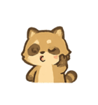 ぽちゃぽちゃアライグマの感情パレード（個別スタンプ：5）