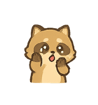 ぽちゃぽちゃアライグマの感情パレード（個別スタンプ：7）