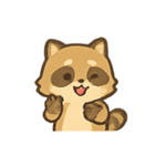 ぽちゃぽちゃアライグマの感情パレード（個別スタンプ：8）