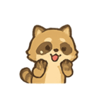 ぽちゃぽちゃアライグマの感情パレード（個別スタンプ：15）