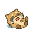 ぽちゃぽちゃアライグマの感情パレード（個別スタンプ：24）