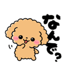 トイプードル♡筆文字リアクション（個別スタンプ：10）
