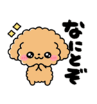 トイプードル♡筆文字リアクション（個別スタンプ：28）
