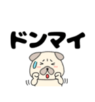 【デカ文字】パグ犬のぱーちゃん85（個別スタンプ：40）