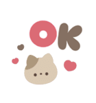 大人のシンプルな動物☆デカ文字スタンプ（個別スタンプ：1）