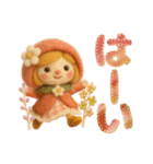 羊毛フェルトドール♡大人メルヘン（個別スタンプ：20）