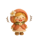 羊毛フェルトドール♡大人メルヘン（個別スタンプ：34）