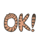 40匹のねこ柄文字！（個別スタンプ：1）
