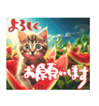 飛び出す♡暑い夏の挨拶＆暑中見舞い（個別スタンプ：12）
