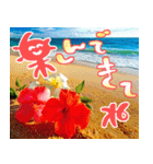飛び出す♡暑い夏の挨拶＆暑中見舞い（個別スタンプ：21）