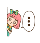レトロなボブ子ちゃん【デカ文字】（個別スタンプ：34）