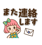 レトロなボブ子ちゃん【デカ文字】（個別スタンプ：40）