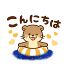 コツメカワウソ♡毎日使える大人 水族館ver（個別スタンプ：3）