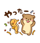 コツメカワウソ♡毎日使える大人 水族館ver（個別スタンプ：22）