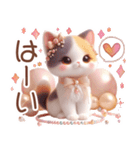 3D 三毛猫の夏のマリンモチーフ（個別スタンプ：30）