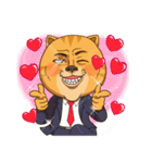 うっかりイケにゃん課長（個別スタンプ：3）