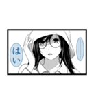 漫画『化物語』 つばさキャット（個別スタンプ：4）